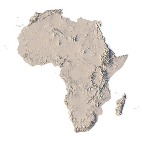 Africa Topographic Map South Africa Elevation And Elevation Maps Of