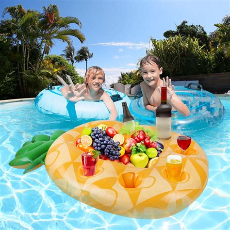 Inflatable Pool Float Pineapple Design Water Toy for Kids Outdoor ...
