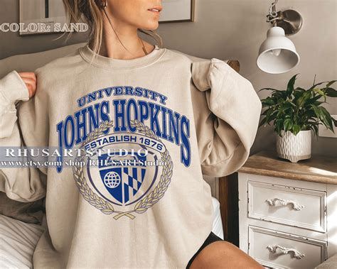 Johns Hopkins University Vintage Style Sweatshirt, Johns Hopkins ...
