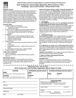 Fillable Online Stress Testing Your Loan Portfolio Regulations, Risk ...