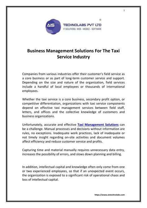 Business Model Slide Example for Taxis 的图像结果