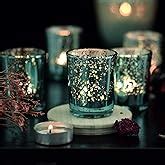 Buy The Purple Tree Mercury Glass Mosaic Tealight Candle Holders for ...