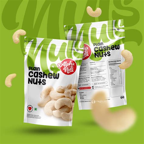 Alpha Nuts Cashew pouch design - 6/8/2020 | Regin.in