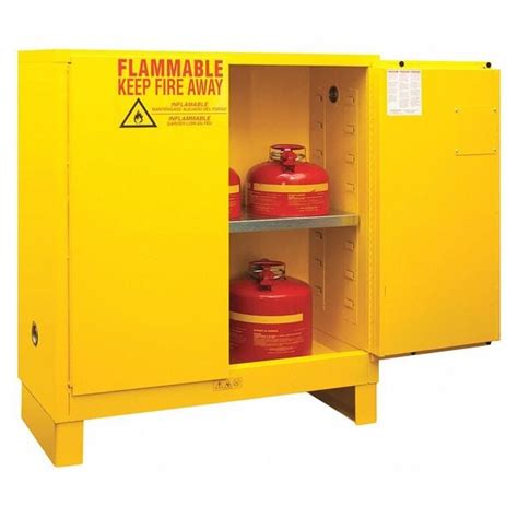 Durham Mfg Flammable Safety Storage Cabinet, 30 gal, 1 Shelves, Steel ...