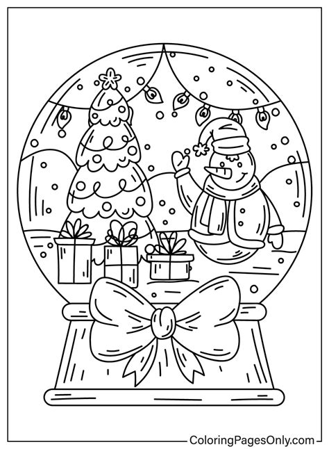 30+ Snow Globe Coloring Pages - Free Printable PDF & Online Coloring