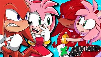 Image result for Amy vs Knuckles