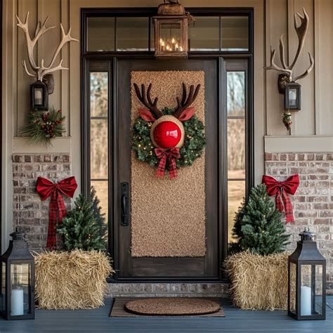 31 Easy Front Door Christmas Decorations You’ll Love to Copy