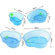 Buy shenmeida Turtle Tank Reptile Transparent Plastic Tortoise Habitat ...