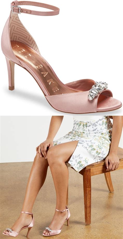 Light Pink Sandals With Sparkling Crystals | Pink sandals, Peep toe ...