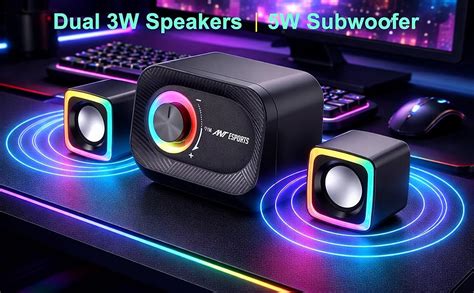 Ant Esports GS340 PRO 2.1 USB Powered Gaming Speakers |5W Subwoofer ...