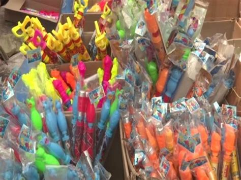 Indian water guns flood markets of Gorakhpur ahead of Holi
