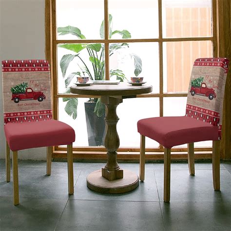 Buy ZEREAA Christmas Chair Covers, Desk Chair Seat Cushion Truck with ...