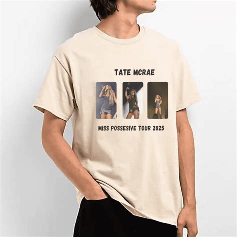Tate Mcrae Miss Possessive World Tour 2025 Print T-shirt, Pop Music ...