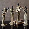 Buy TIED RIBBONS Resin Ladies Playing Musical Instrument Showpiece, X ...