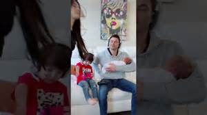 Mom drops baby off with gaming dad reactions
