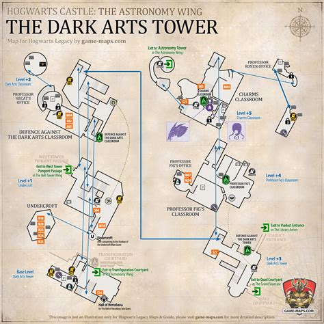 Hogwarts Legacy Map of Hogwarts Castle