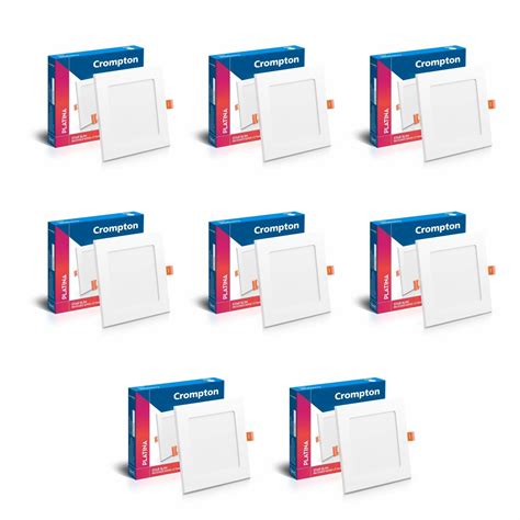 Crompton Star Slim Recessed Downlighter 18W Square Cool Day Light ...