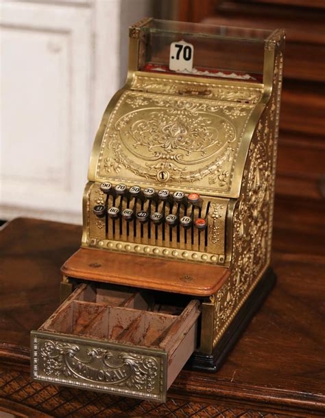 Antique US Nickel and Bronze National Cash Register 1344387 circa 1915 ...