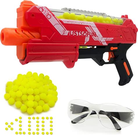 Amazon.com: Blaster Gun with Protective Goggles and 100 Rounds for Up ...
