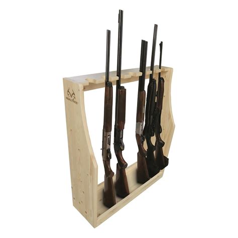 Rush Creek Creations Realtree 7 Gun Floor Rack | Sportsman's Guide