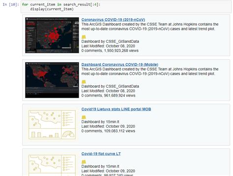Esri Notebook Example 的图像结果