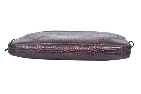 Timeless Elegance: Croco Leather Messenger Bag for Fashion-Forward Ind ...