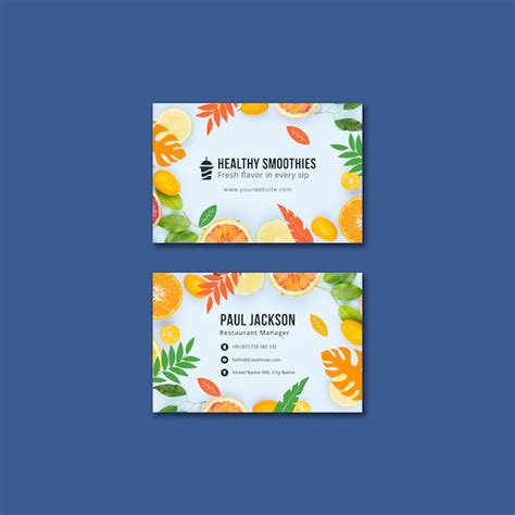 Restaurant Business Card Template 的图像结果