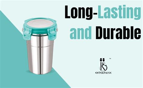 Buy HS ENTERPRISE Click and Seal Lock Fusion Tumbler Stainless Steel ...