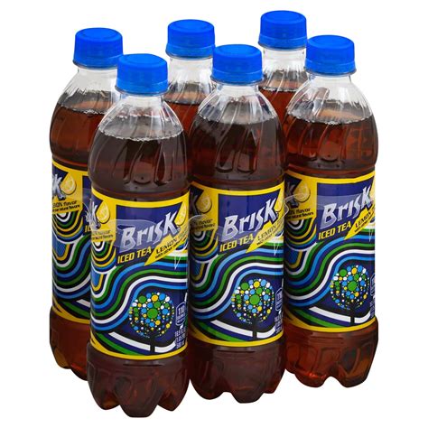 Brisk Iced Tea with Lemon Flavor .5 L Bottles - Shop Tea at H-E-B