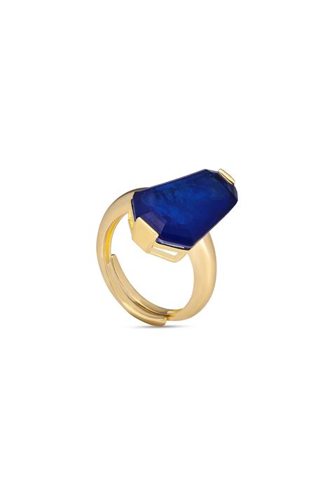 Shop Dark Blue Ethereal Oasis Cocktail Ring Online