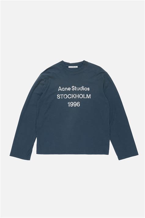 Acne Studios - Logo t-shirt - Relaxed fit - Deep blue