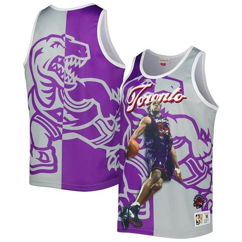 Men's Mitchell & Ness Vince Carter Purple/Gray Toronto Raptors ...