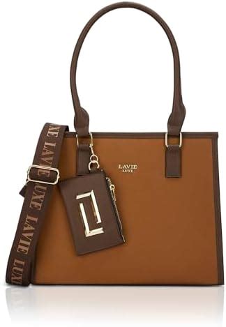 Lavie Luxe Women's Duo Quad Medium Solid Tonal Satchel Handbag for ...