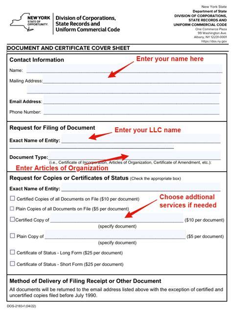 How To File Articles Of Organization New York (Feb. 2026)