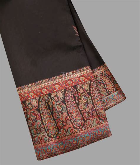 Buy Black Kashmir Kani Silk Saree T568989