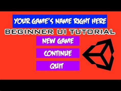 Unity Title Screen Tutorial 的图像结果