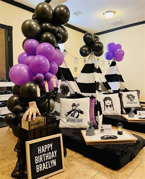 Wednesday Addams Birthday Party Ideas | Photo 4 of 6 | Catch My Party