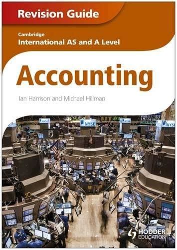 Buy Cambridge International as and a Level Accounting Revision Guide ...