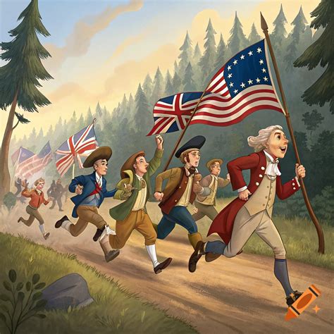 American Soldier Cartoon Revolutionary War