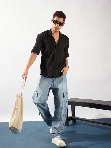 Black Oversized Shirt for Men | Dennison – Dennison Fashion India