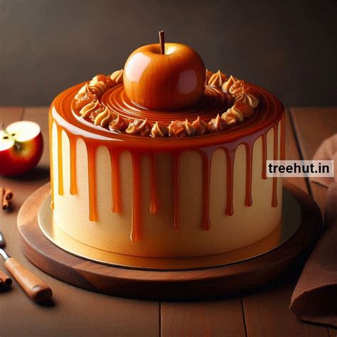 Eggless Caramel Apple Cake Recipe and 40 Cake Decoration Techniques for ...
