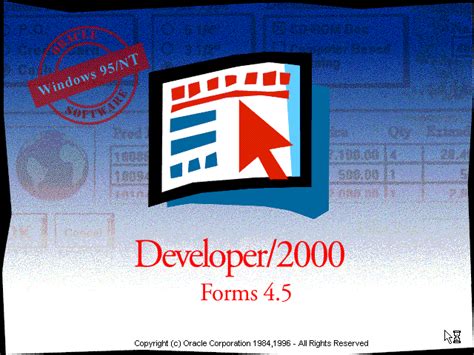 Oracle Developer 6I Program 的图像结果
