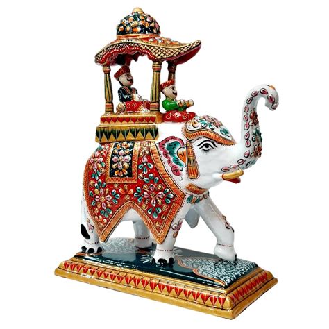 Decorative White Ambabari Elephant (Product Code 3341) at Rs 2700.00