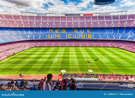 Inside Camp Nou, Home Stadium of FC Barcelona, Catalonia, Spain Editorial Photo - Image of spain ...