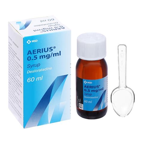 Thuốc Aerius 5mg Siro: Công Dụng, Liều Dùng và Đánh Giá Từ Người Dùng