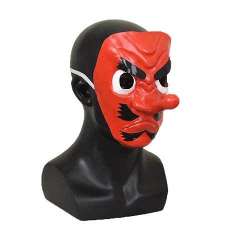 Demon Slayer Urokodaki Sakonji Mask Kimetsu No Yaiba Cosplay Red ...