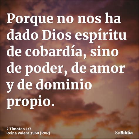 2 Timoteo 1:7 - Biblia