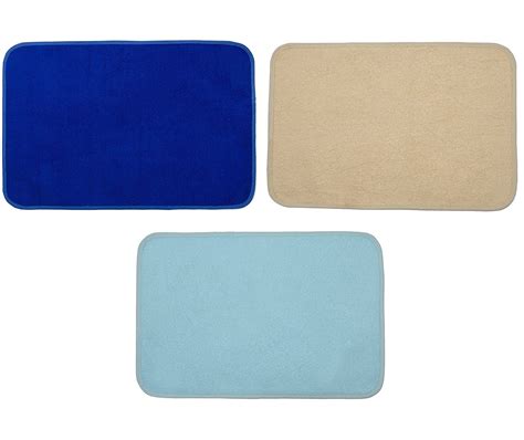 Buy SWHF Premium Microfiber Anti Slip Multi Purpose Mat Set of 3: Multi ...