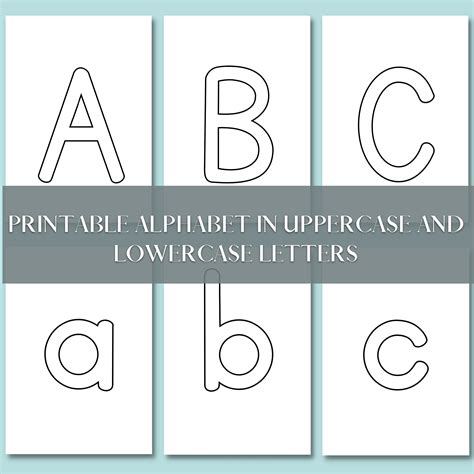 Uppercase Lowercase Alphabets To Print Alphabet