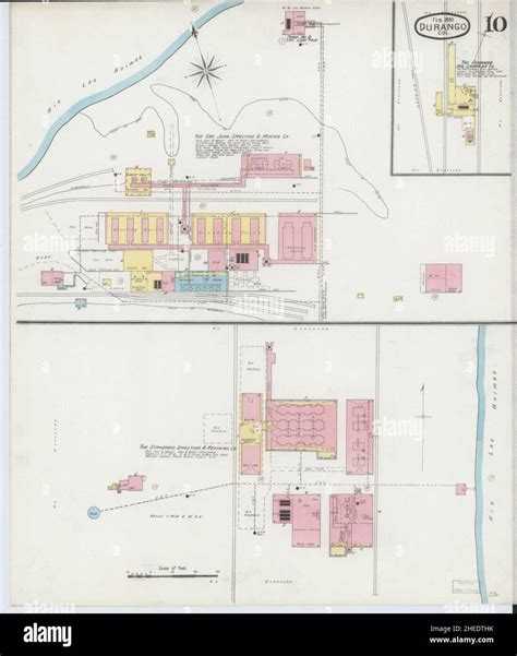 Durango colorado map hi-res stock photography and images - Alamy
